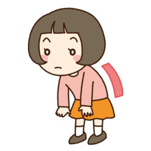 口呼吸　姿勢が悪い