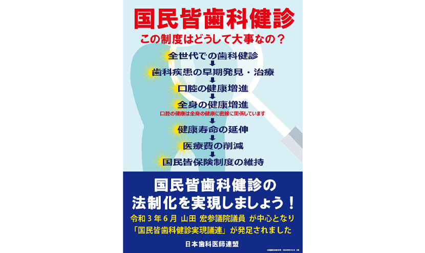 国民皆歯科健診の啓発ポスター